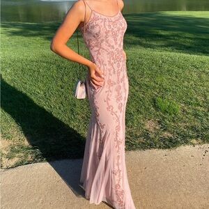 Blush David’s Bridal Long Dress